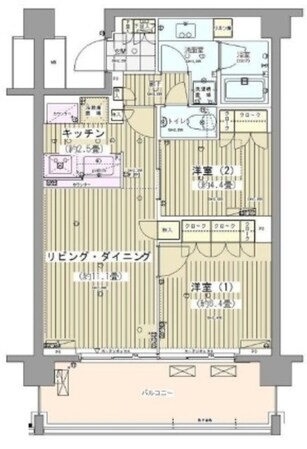 ガーデニエール砧レジデンスの物件間取画像